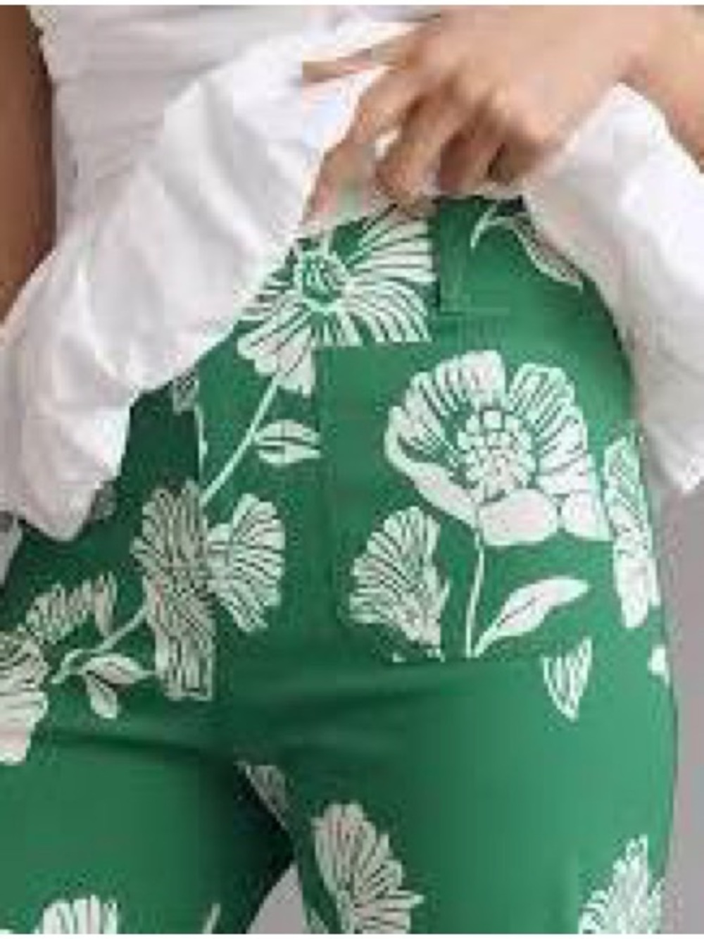 Anthropologie Maeve Colette floral wide leg cropped pants - Picture 4 of 7